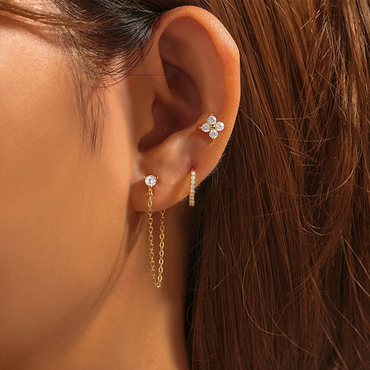 Chians Stud Earrings Set